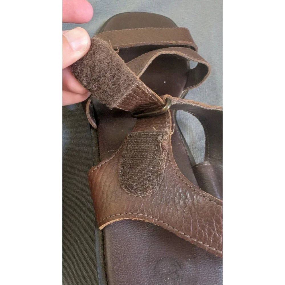 Montego Bay Club Leather Size 8.5 Sandals Made In Brazil Women's Shoes